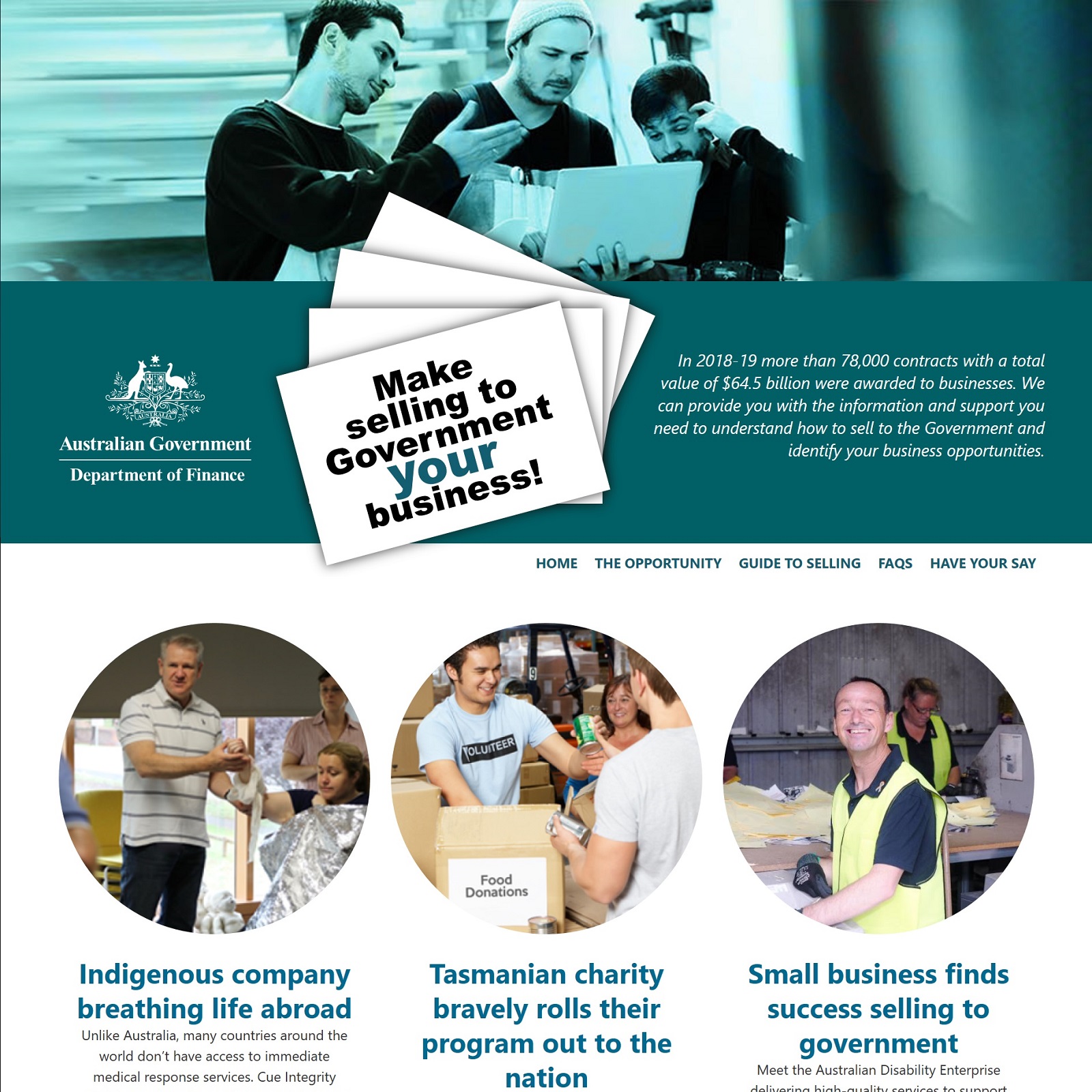 Centre of Procurement Excellence website screenshot