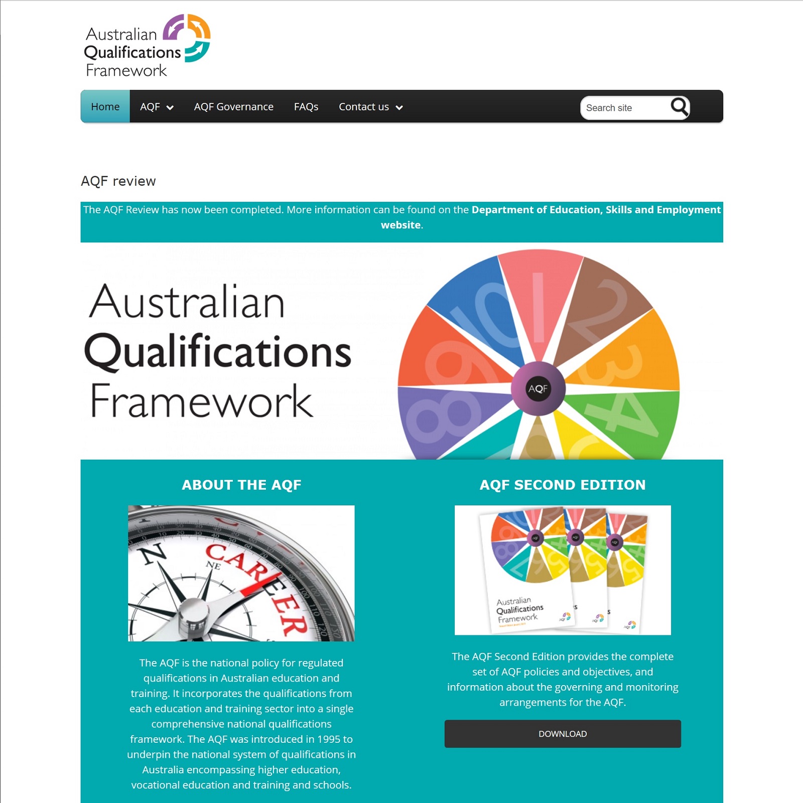 Australian Qualifications Frameworks