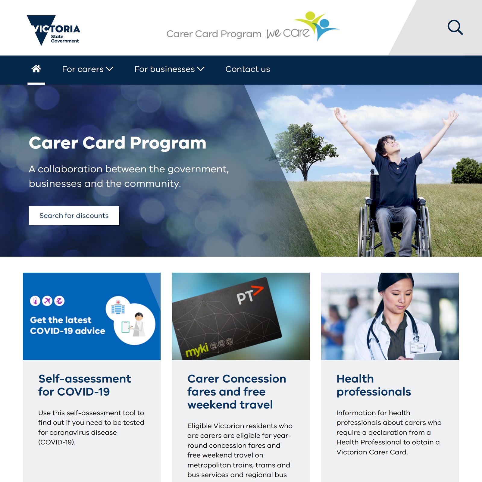 Carer Card Program