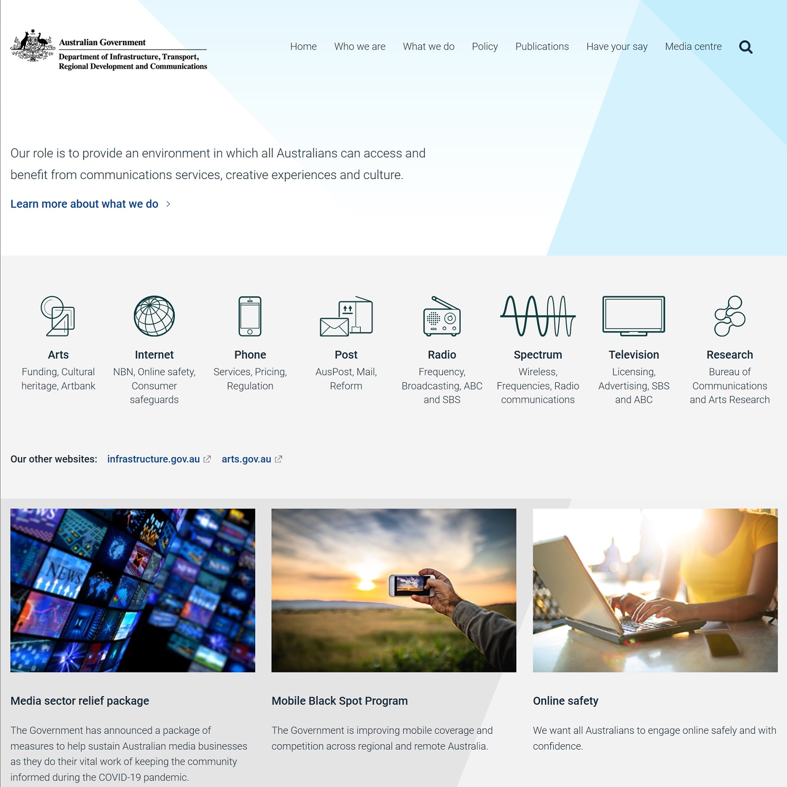 Department of Infrustructure, Transport, Regional Development & Communications