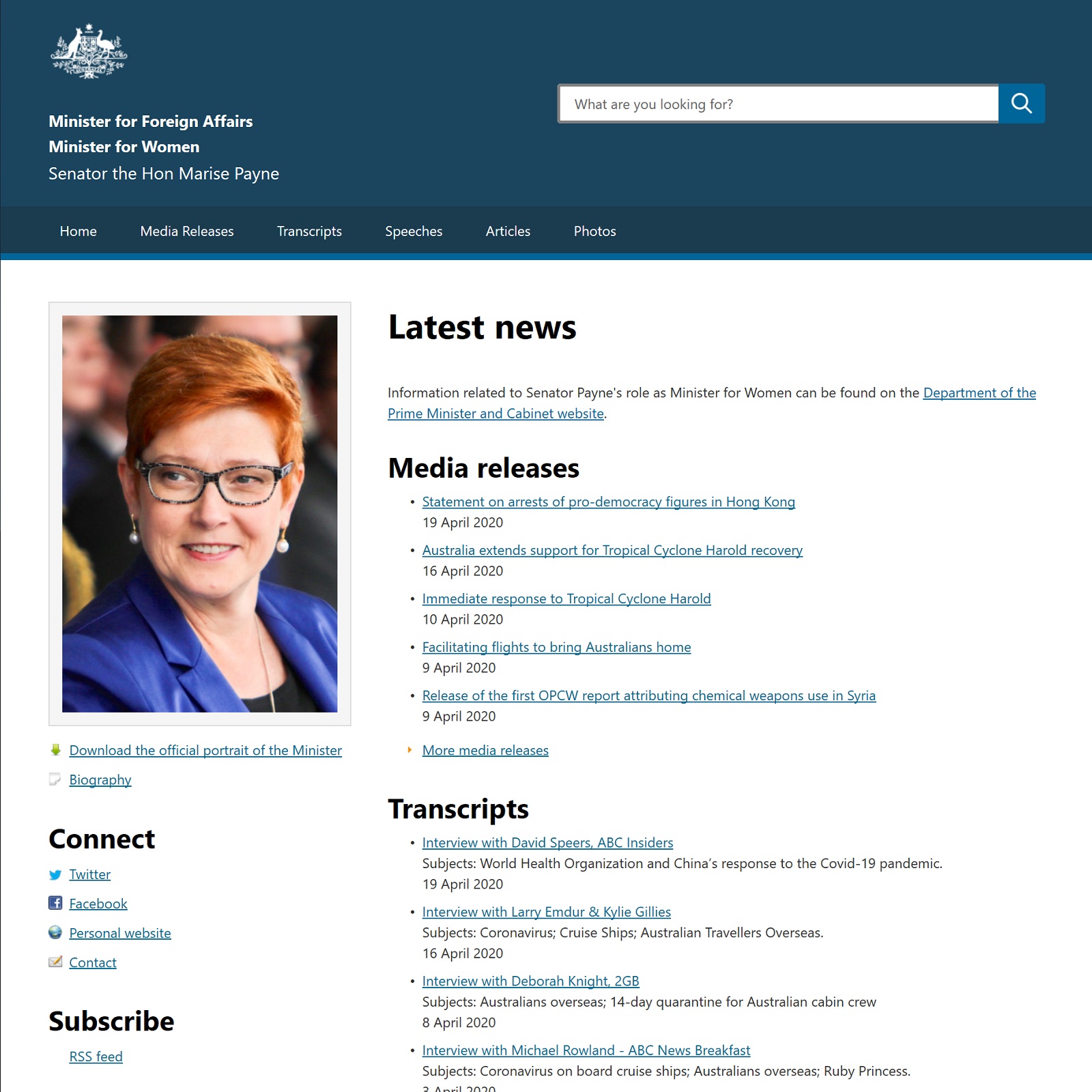Foreign Minister