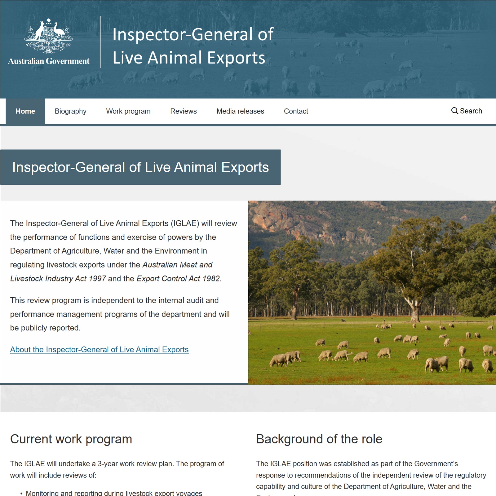 Inspector-General of Live Animal Exports