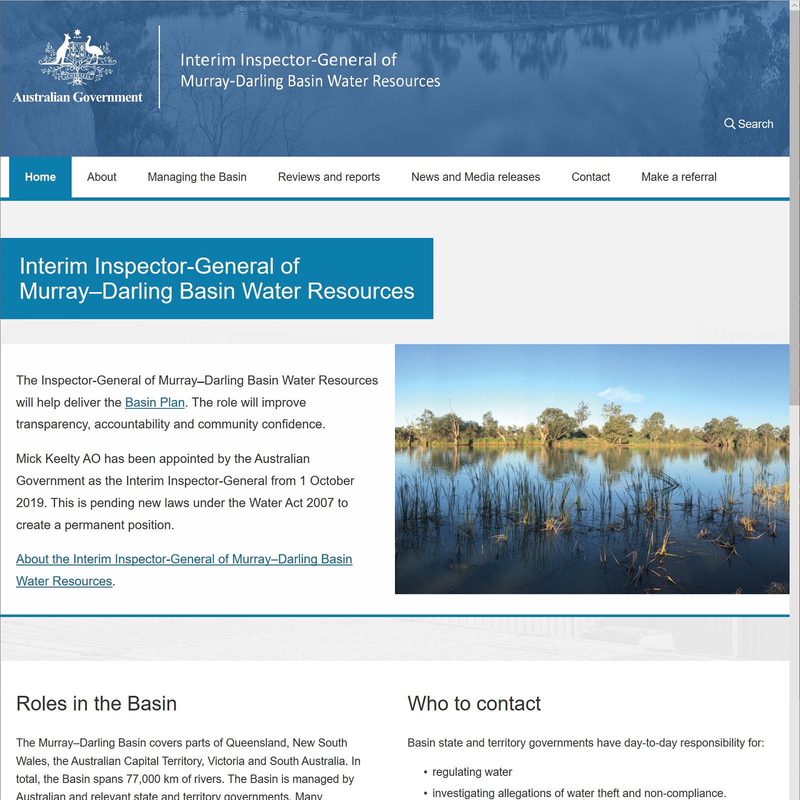 Inspector General of the Murray Darling Basin