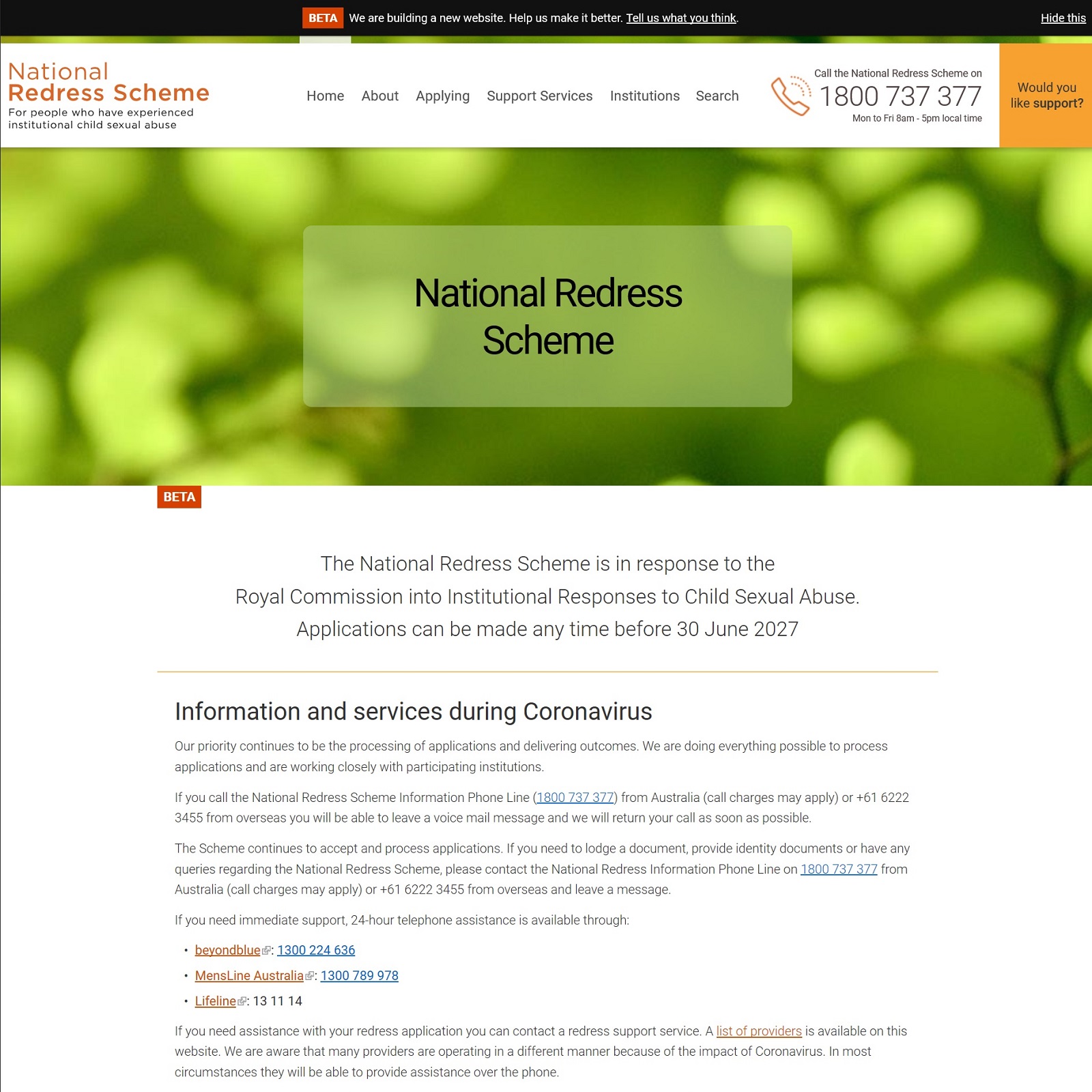 National Redress Scheme