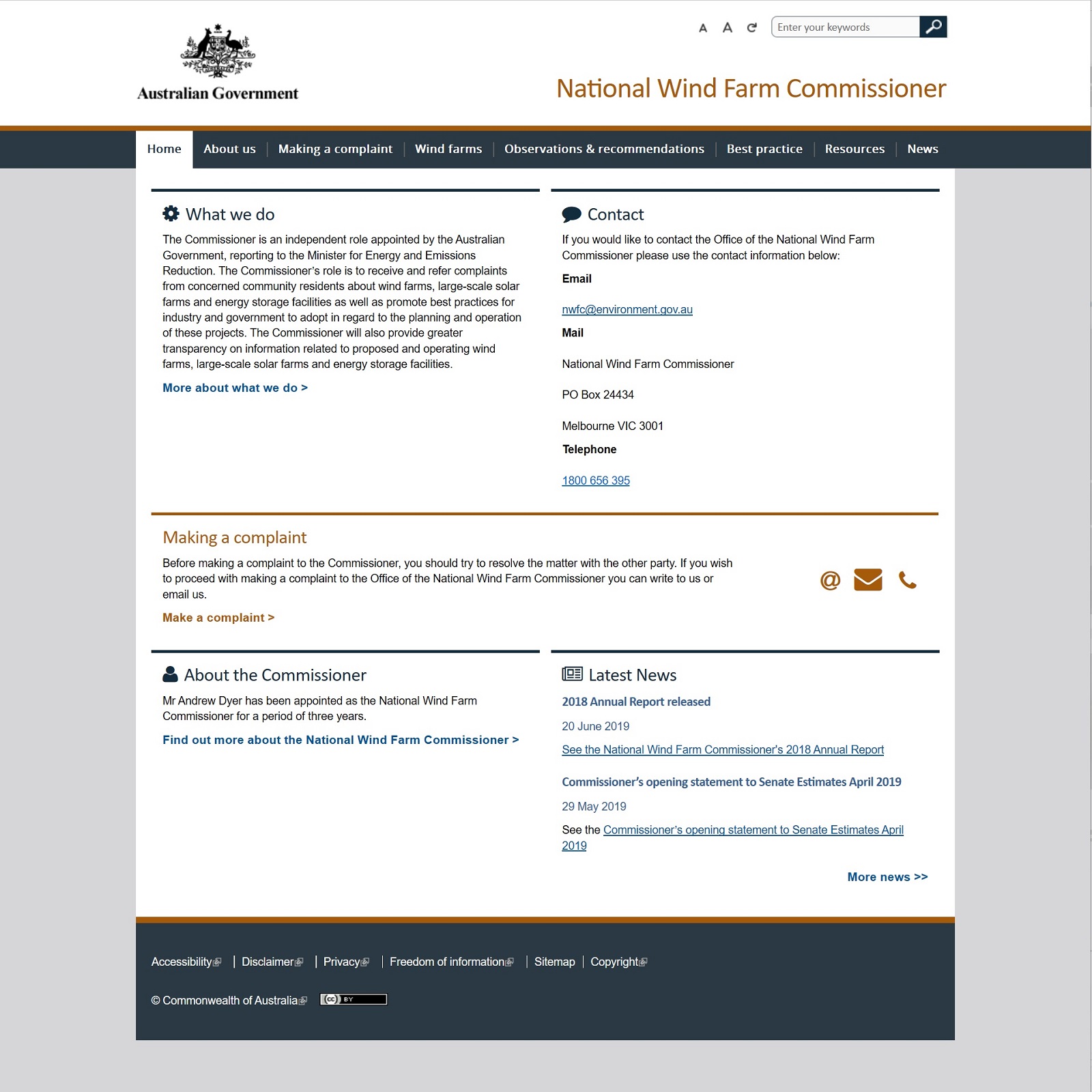 National Wind Farm Commissioner