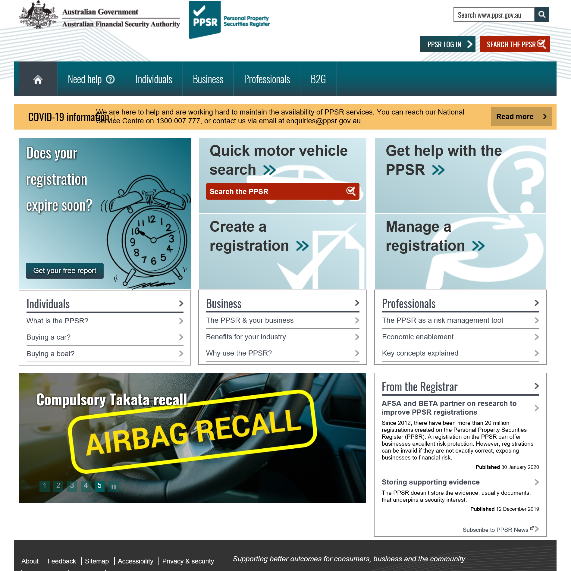 Personal Property Securities Register