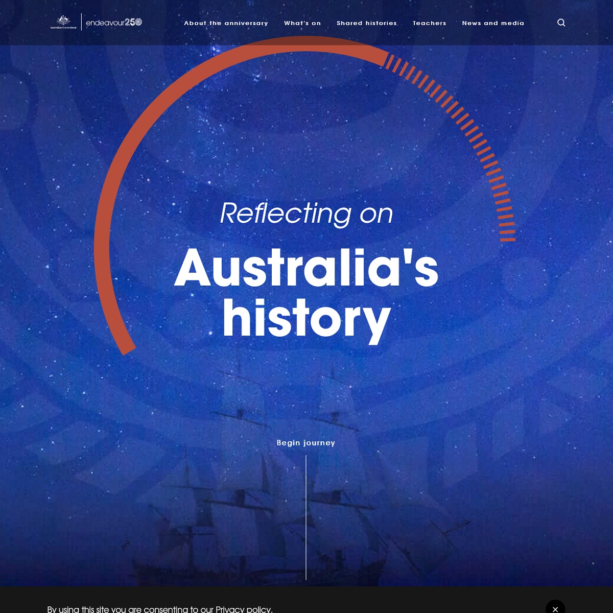 Endeavour 250 website