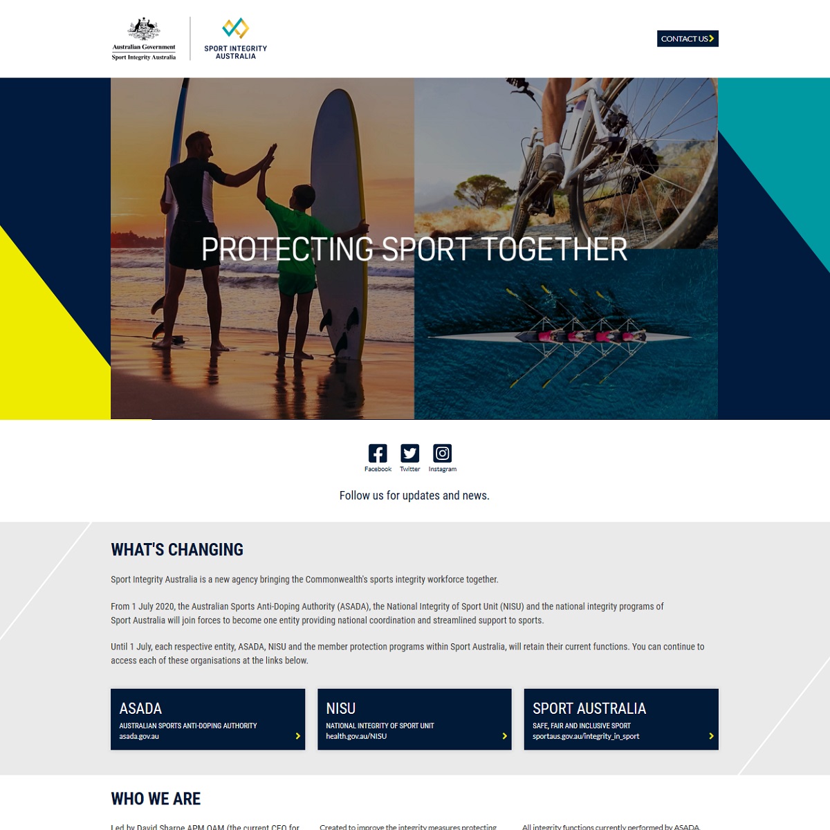 Sport Integrity website