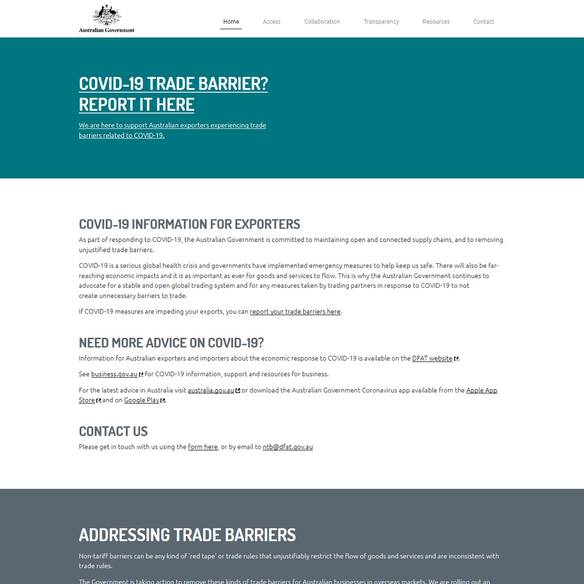 Trade Barriers