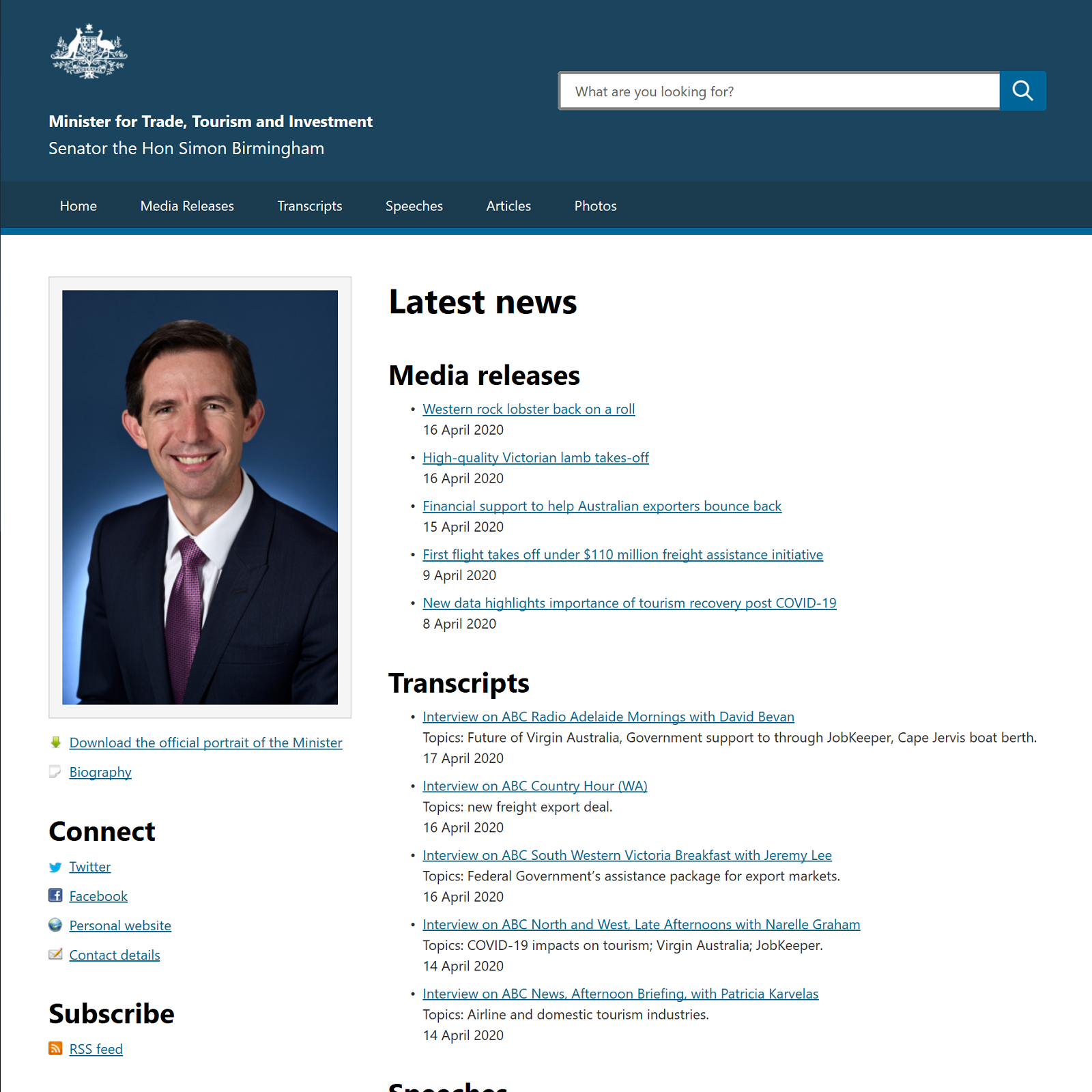 Trade Minister