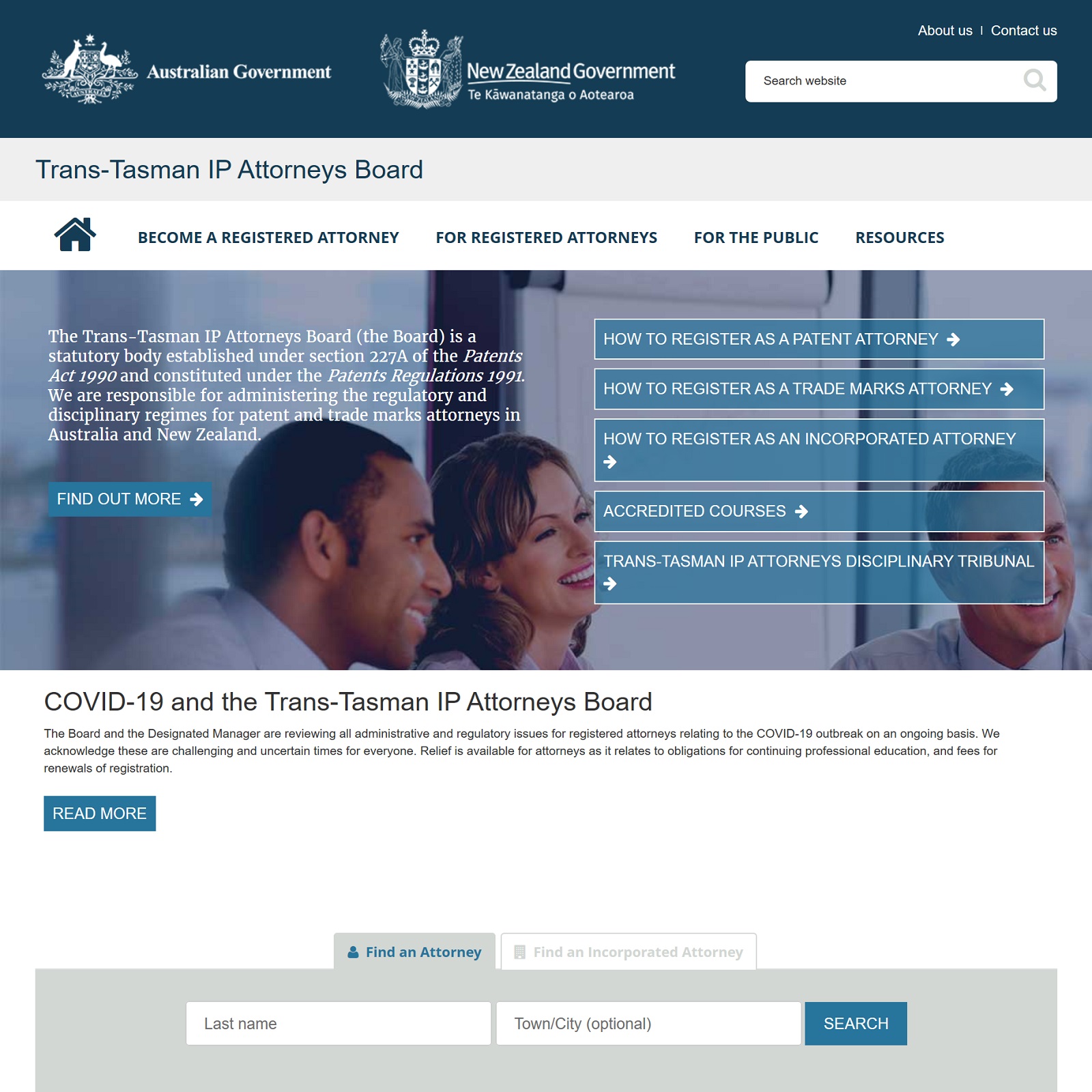 Trans-Tasman IP Attorneys Board