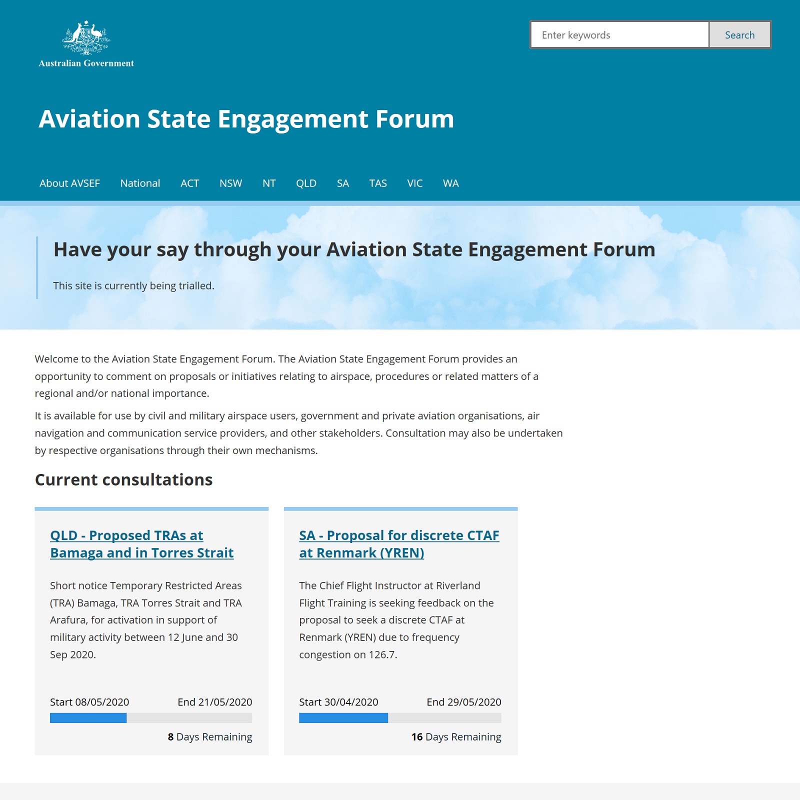 Aviation State Engagement Forum