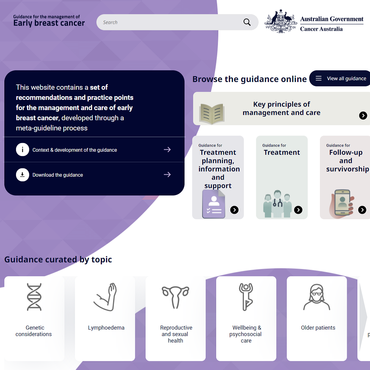 Guidance breast cancer