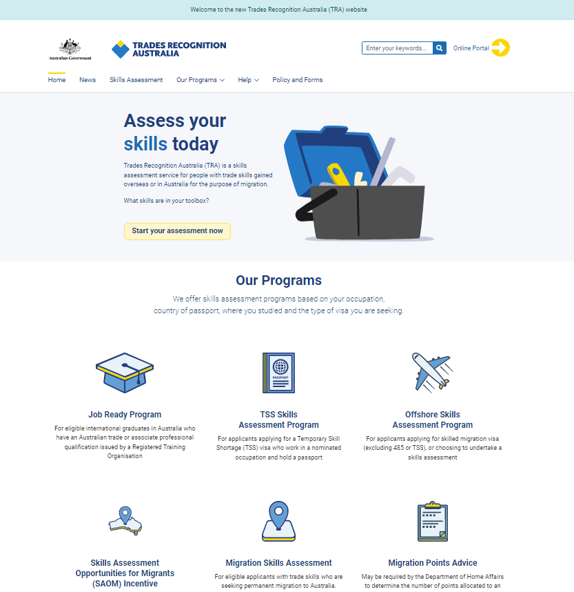 Trades Recognition Australia