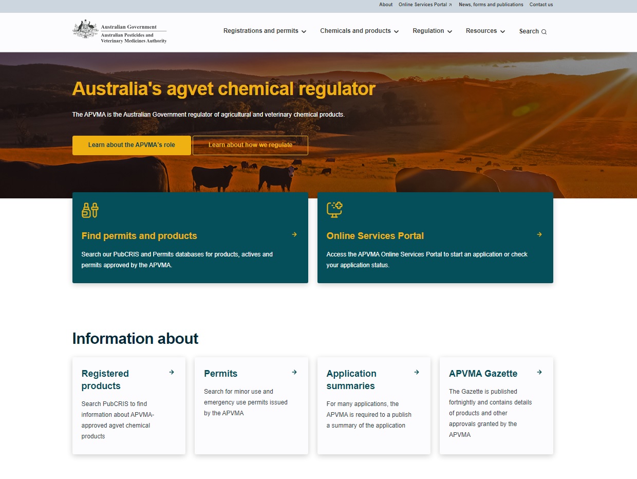 Australian Pesticides and Veterinary Medicines Authority (APVMA)