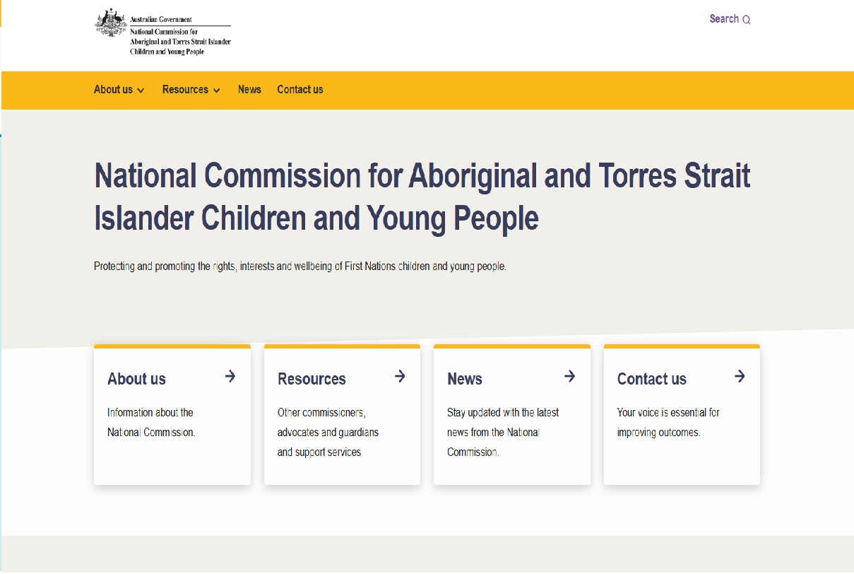 National Commission for Aboriginal and Torres Strait Islander Children and Young People