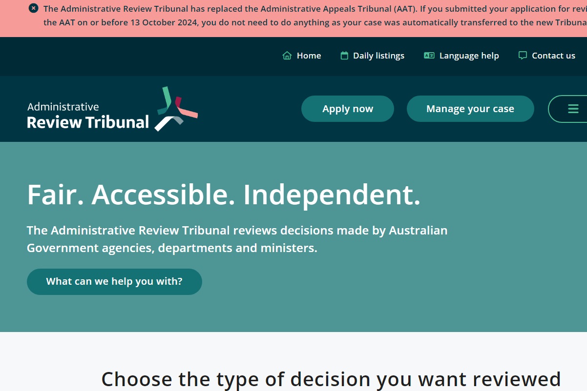 administrative review tribunal