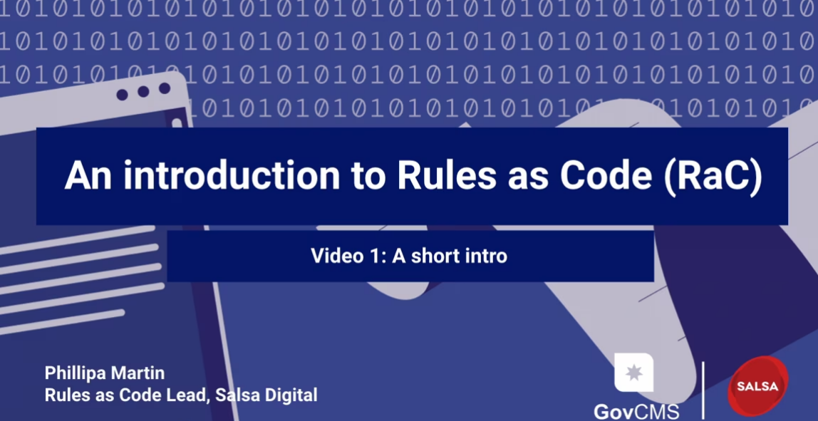 Introduction to Rules as Code - short