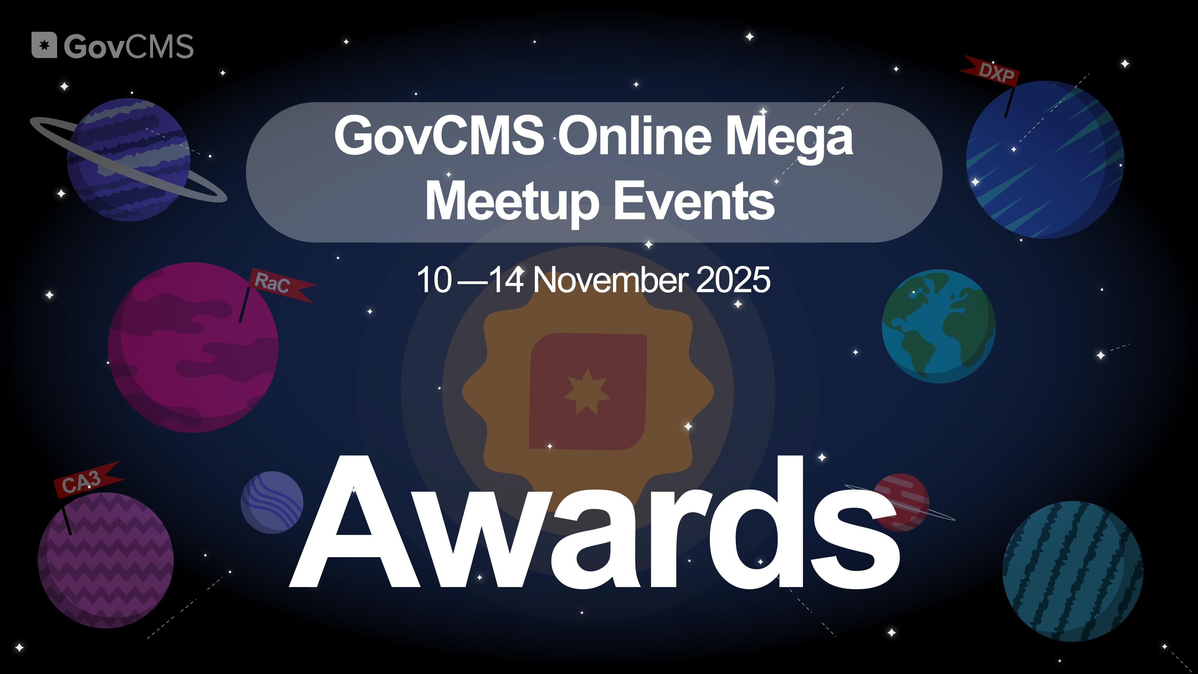 GovCMS Mega Meetup Events - Awards 2025