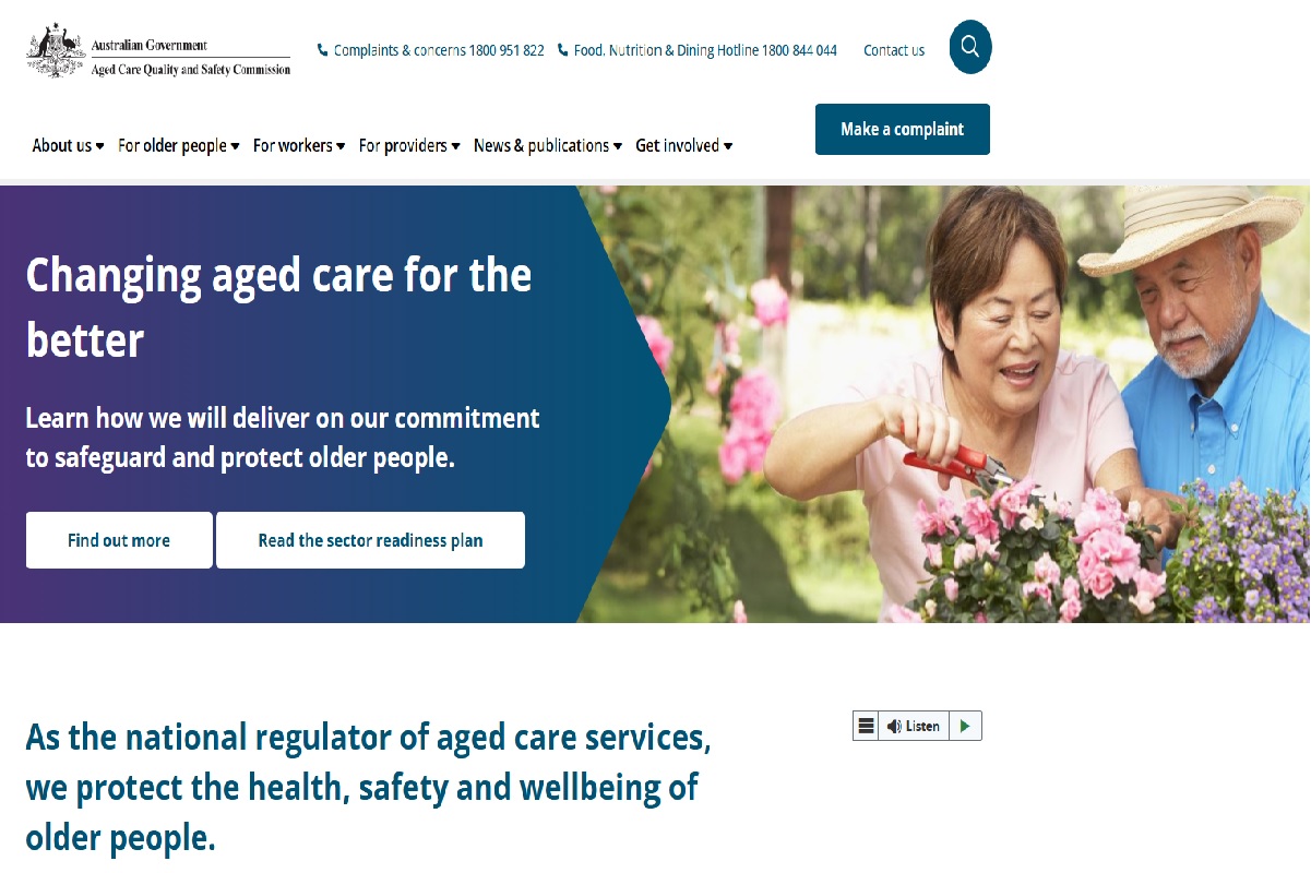Aged Care Quality and Safety Commission (AgedCare,ACQSC)