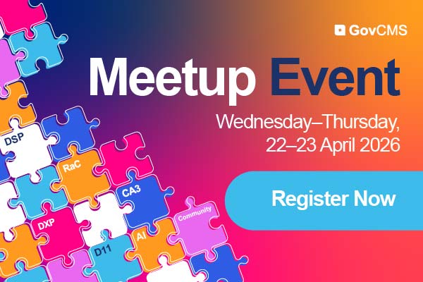 Register Now for the GovCMS Online April 2026 Meetup - NEW Thumbnail