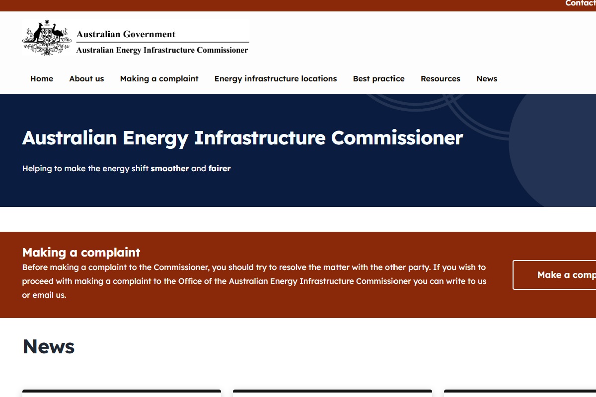 Australian Energy Infrastructure Commissioner
