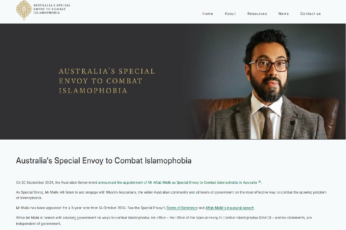 Australia's Envoy to Combat Islamophobia (OSECI)