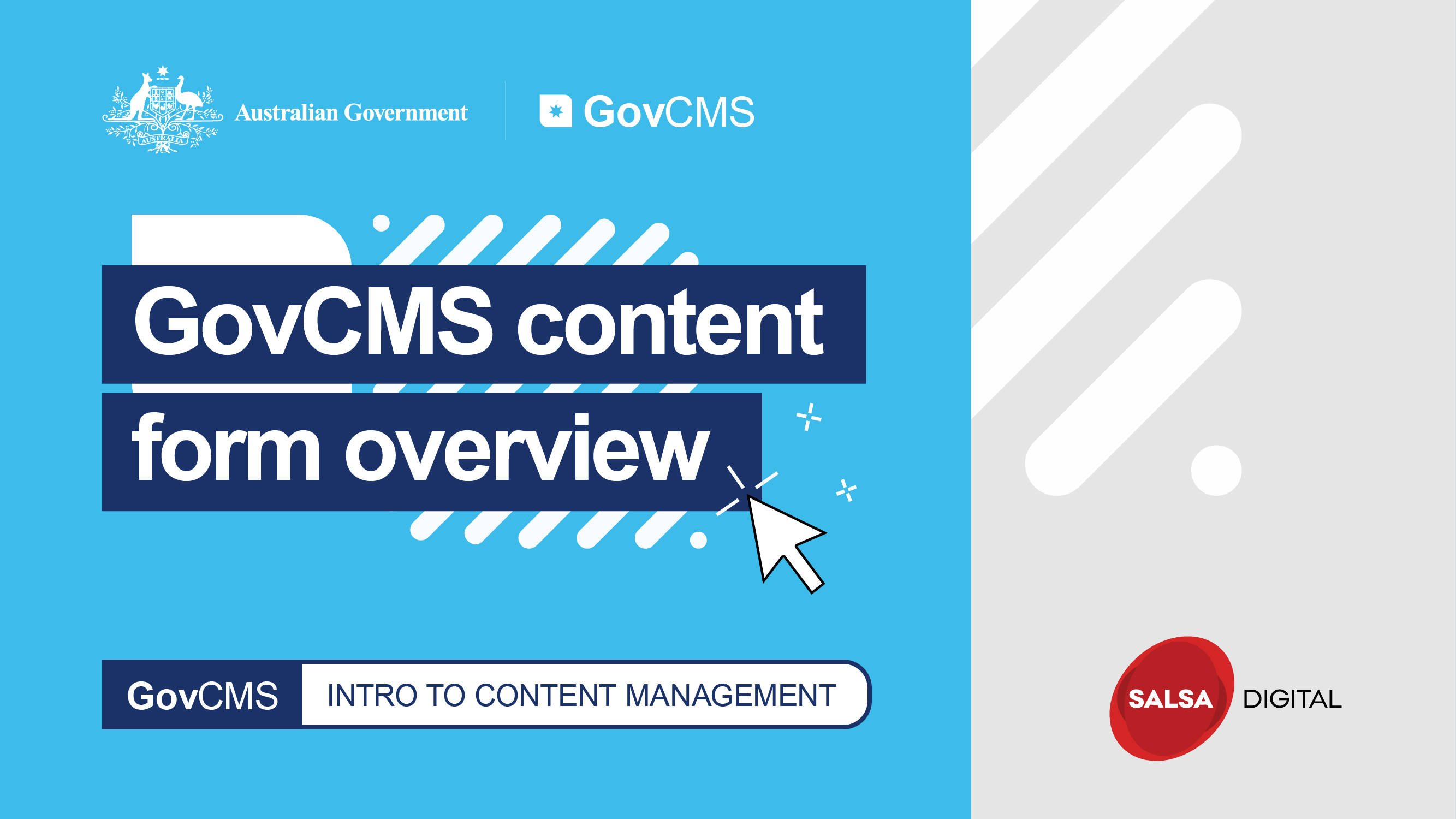 GovCMS content form overview
