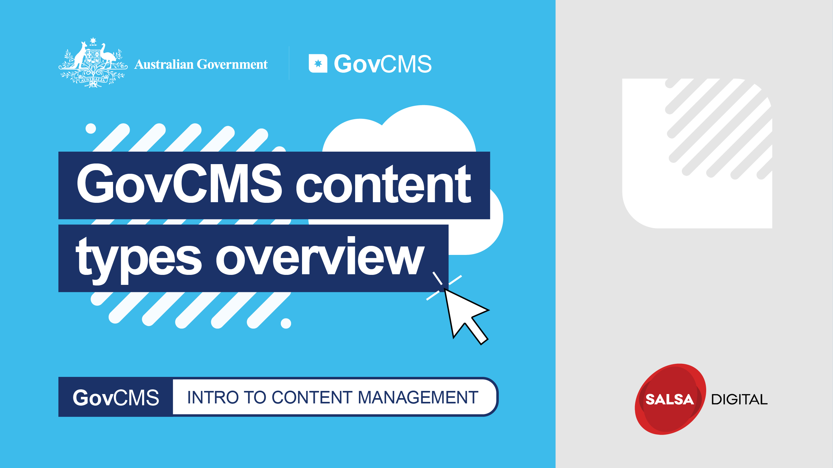 GovCMS content types overview