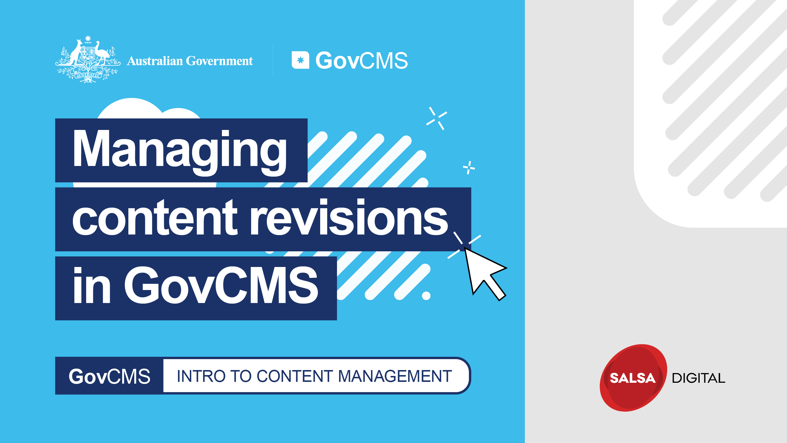 Managing content revisions in GovCMS