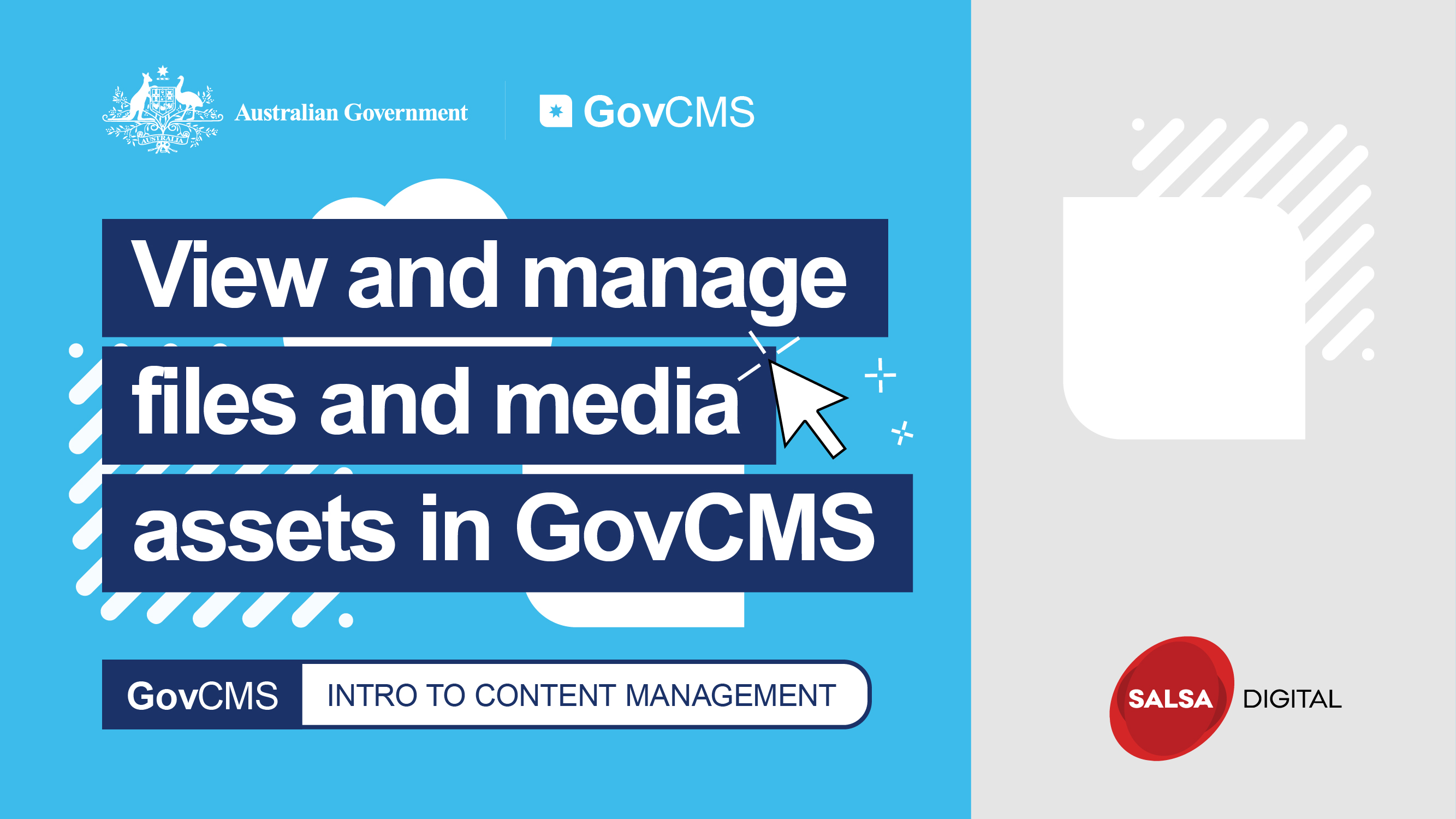 View and manage files and media assets in GovCMS
