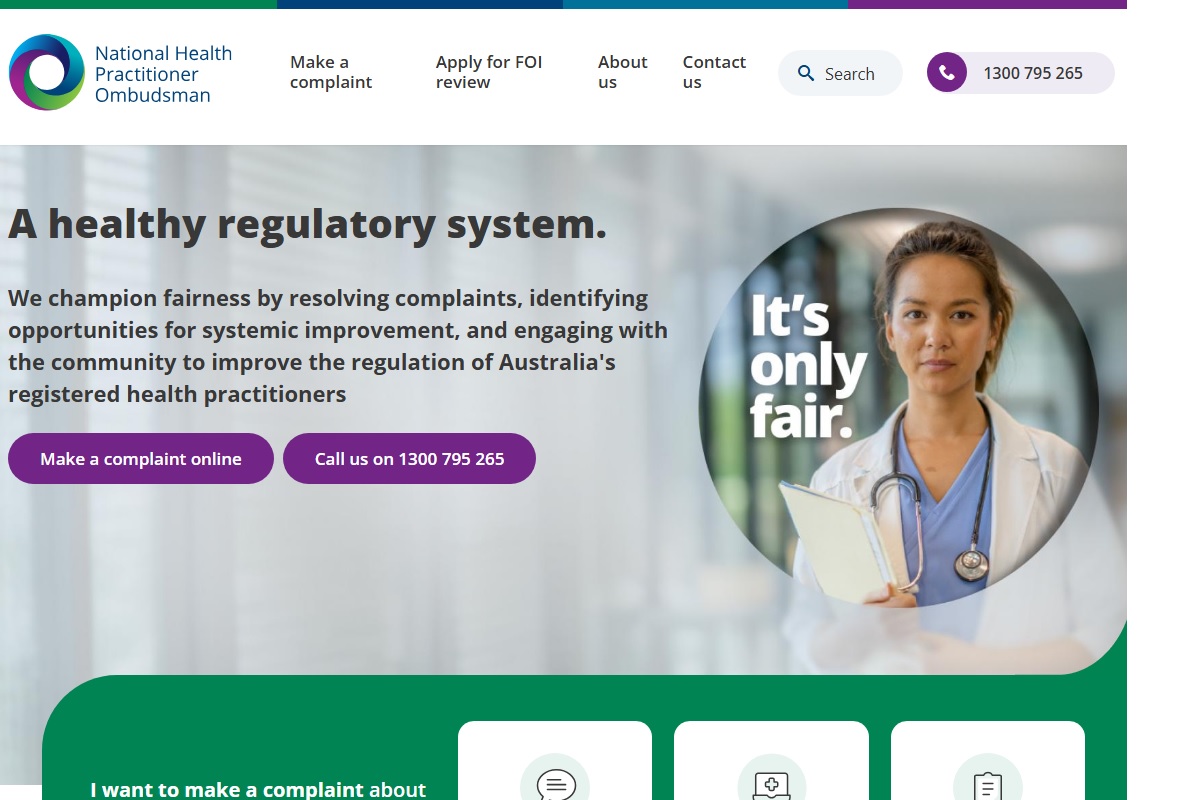 www.nhpo.gov.au homepage screenshot