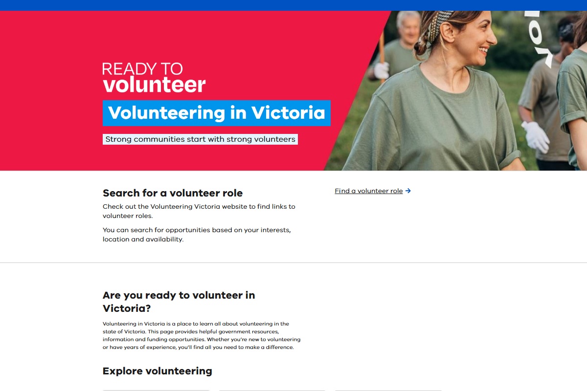 Volunteering in Victoria