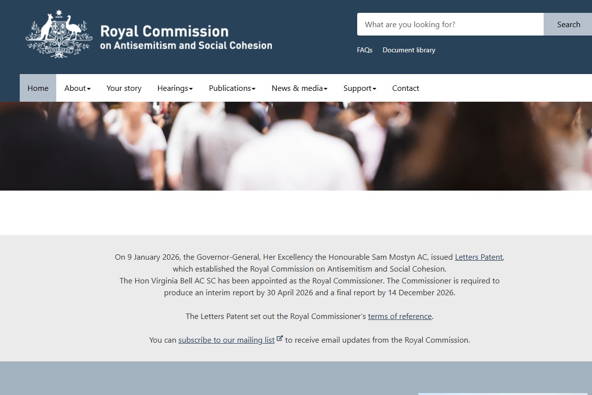 Royal Commission on Antisemitism and Social Cohesion