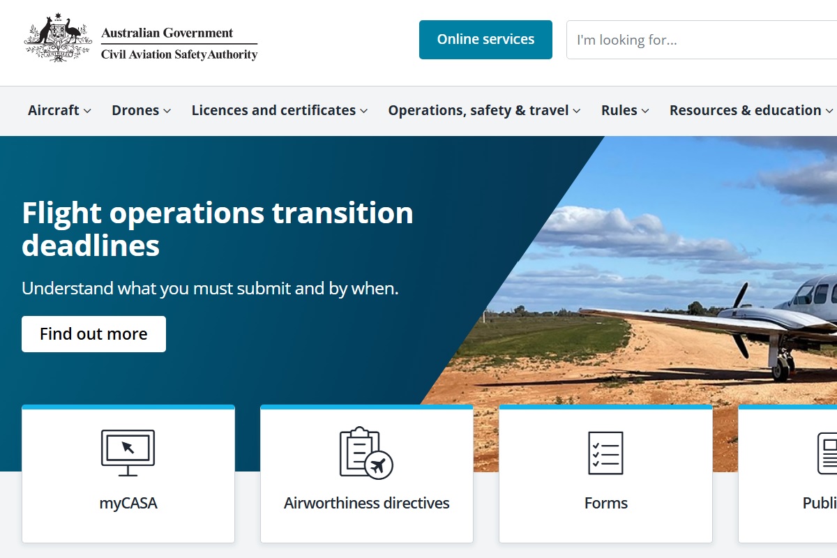 Australian Government Civil Aviation Safety Authority