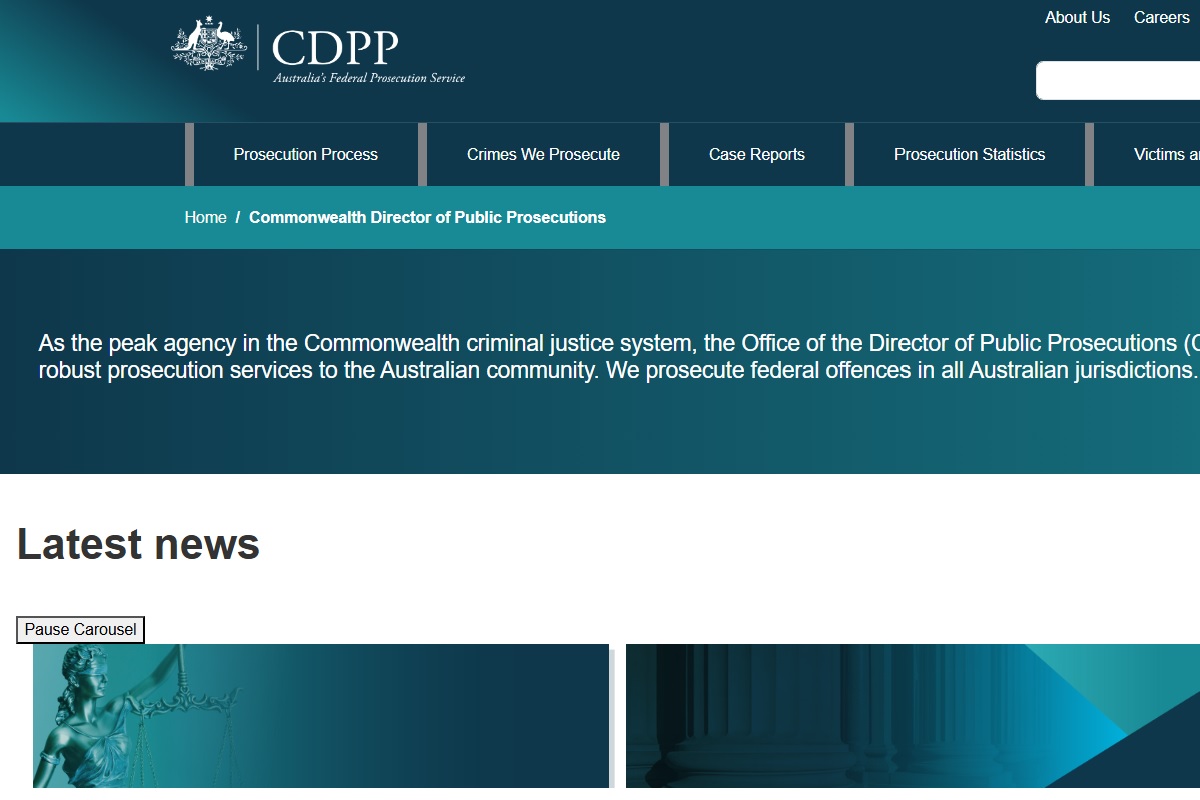 CDPP Australia's Federal Prosecution Service