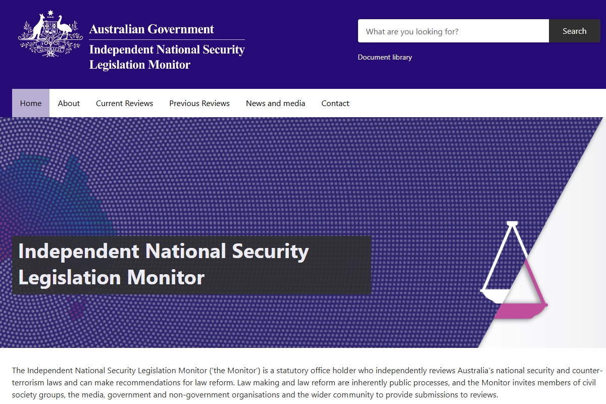 Independent National Security Legislation Monitor (INSLM)