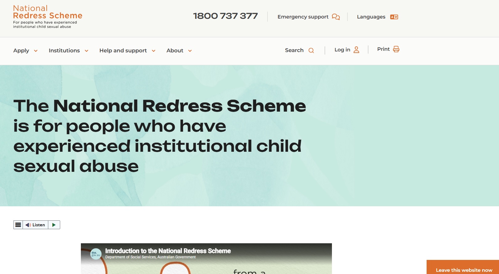 National Redress Scheme