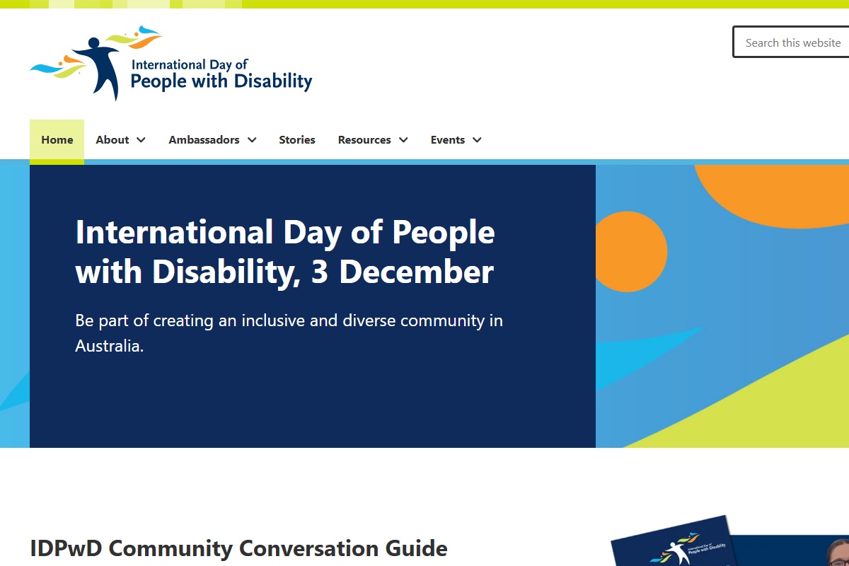 International Day of People with Disability (IDPWD)