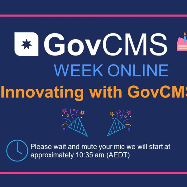 Innovating with GovCMS