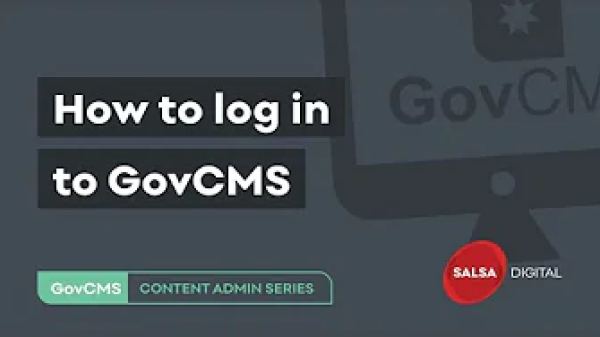 how to log in to govcms