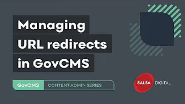 Managing url redirects in GovCMS