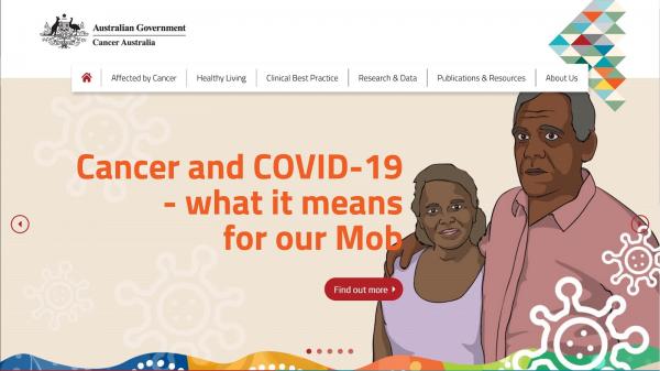 Cancer Australia website screenshot