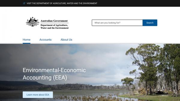 Environment-Economic Accounting website screenshot