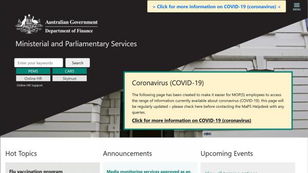 Ministerial and Parliamentary Services 