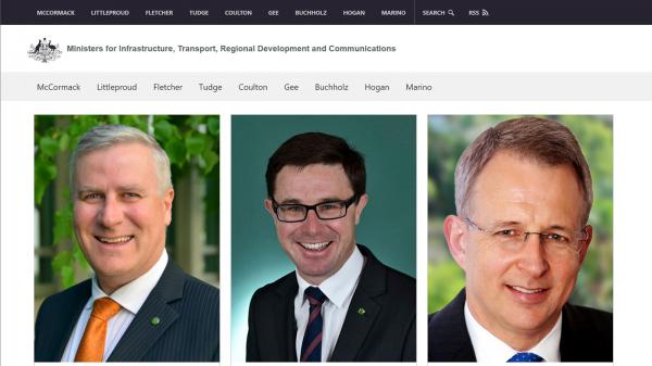 Infrastructure Minister website 