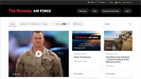 The Runway website screenshot