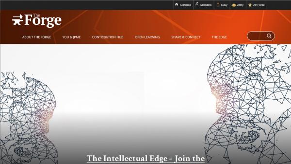 The Forge website screenshot