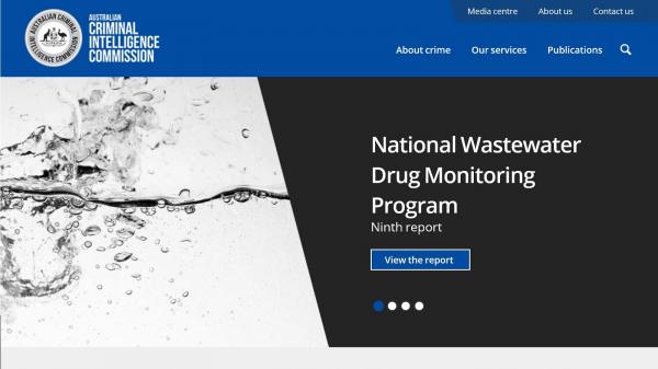 Australian Criminal Intelligence Commission website screenshot