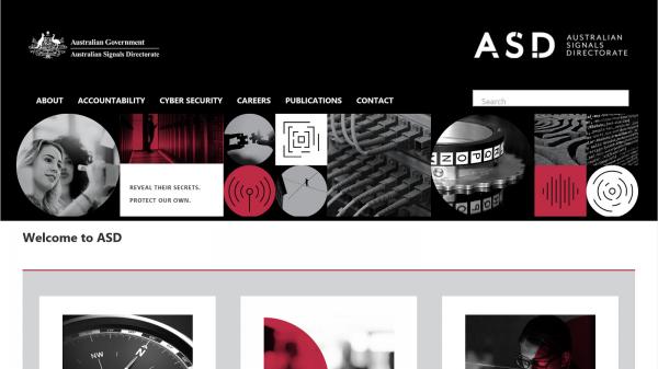 Australian Signals Directorate website screenshot